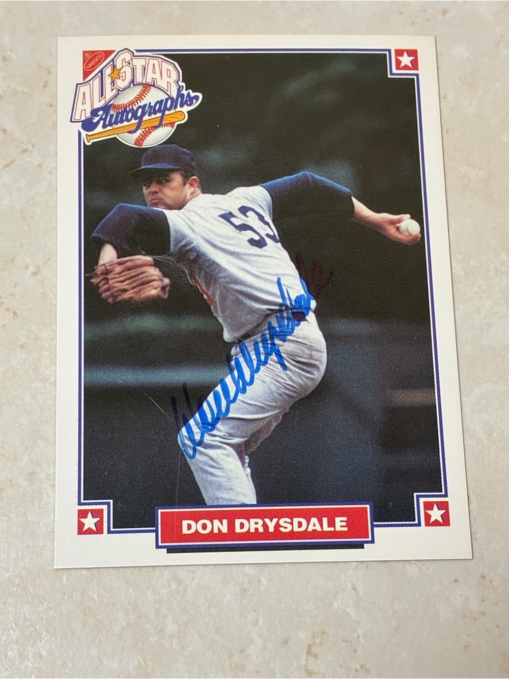 Don Drysdale All-Star Autographs Baseball Card -
